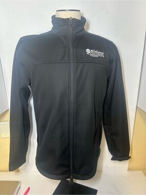 Black Full-Zip Softshell Jacket north face